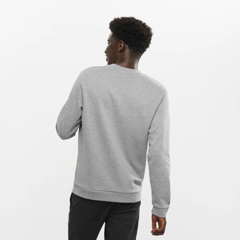 Grey Salomon Outlife Logo Summer Heather Men's Sweatshirt | IE PV3748